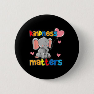 Autisme Bewustzijn Shirt Vriendelijkheid S Wees vr Ronde Button 5,7 Cm