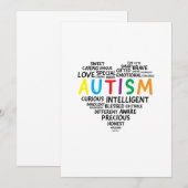 Autisme Bewustzijn Shirten - Autisme Hart Shirt Save The Date (Voorkant / Achterkant)