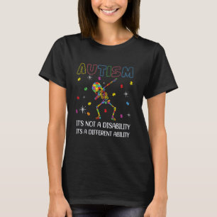 Autisme Bewustzijn - Skelet Dabbing Autistische Ki T-shirt