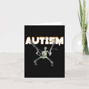 Autisme Bewustzijn Skelet – Ondersteunende Grafiek Kaart