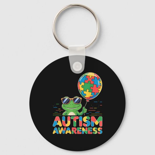 Autisme bewustzijn sleutelhanger (Voorkant)