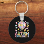 Autisme bewustzijn sleutelhanger (Voorkant)