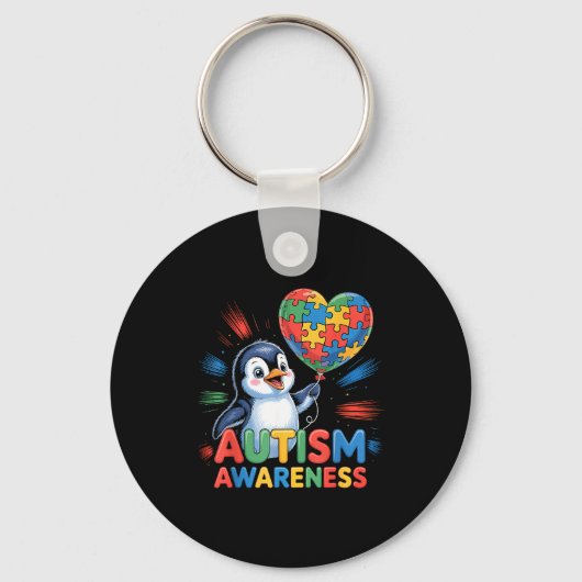 Autisme bewustzijn sleutelhanger (Voorkant)