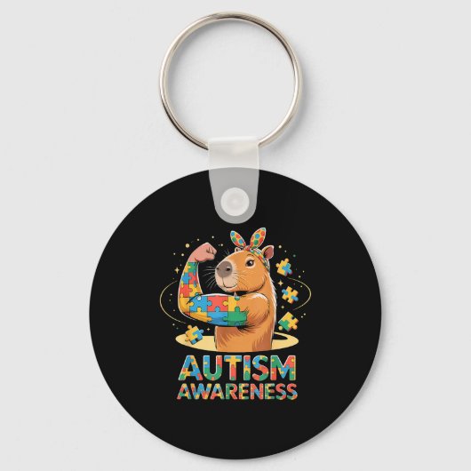 Autisme bewustzijn sleutelhanger (Voorkant)