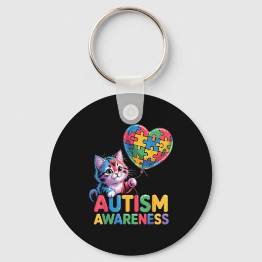 Autisme bewustzijn sleutelhanger (Voorkant)