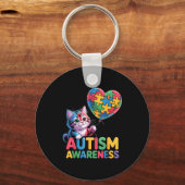 Autisme bewustzijn sleutelhanger (Voorkant)