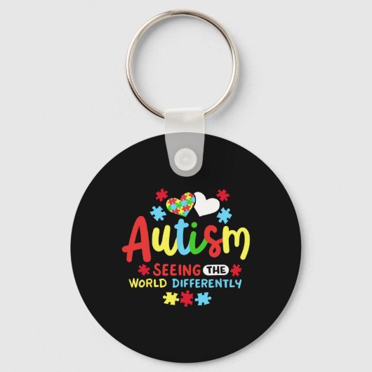 Autisme bewustzijn sleutelhanger (Voorkant)