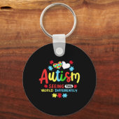 Autisme bewustzijn sleutelhanger (Voorkant)