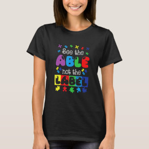 Autisme bewustzijn steun autisme kinderen voor moe t-shirt