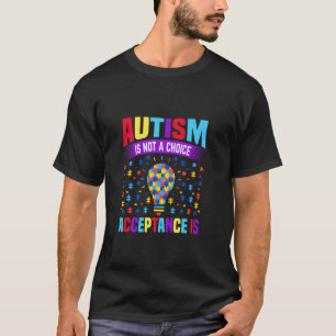 Autisme Bewustzijn Steun Keuze Lichtpeletonderdeel T-shirt