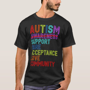 Autisme Bewustzijn Steun Zorg Acceptatie Liefde Ge T-shirt