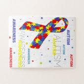 Autisme Bewustzijn stippen Puzzel Legpuzzel (Horizontaal)