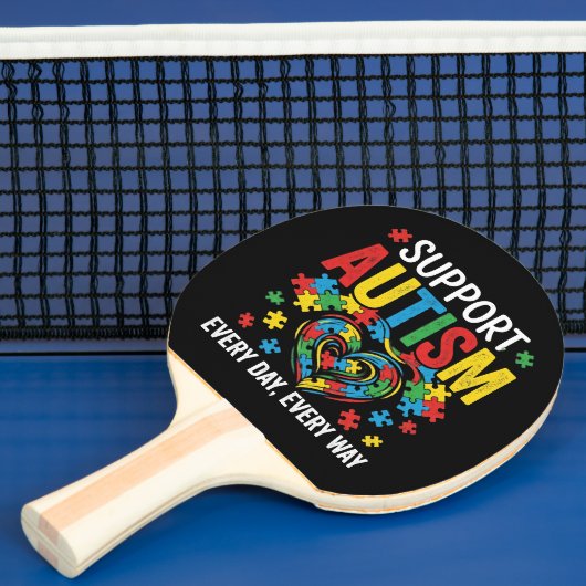 Autisme bewustzijn tafeltennisbatje (Insitu)
