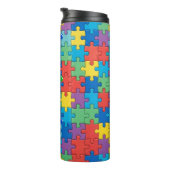 Autisme bewustzijn --Thermische Tumbler Thermosbeker (Geroteerd rechts)