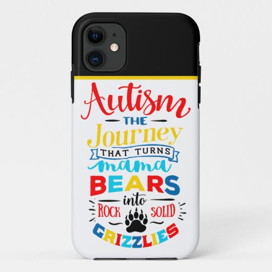 Autisme Bewustzijn - Tough Apple iPhone 11 Hoesje (Achterkant)