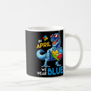 Autisme bewustzijn Trex Dino Dinosaur Dinosaurus d Koffiemok
