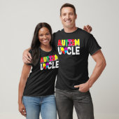 Autisme Bewustzijn Trots Autisme Oom Hart Puzzel T-shirt (Unisex)