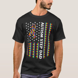 Autisme Bewustzijn Trots Autisme Stiefvader VS Vla T-shirt
