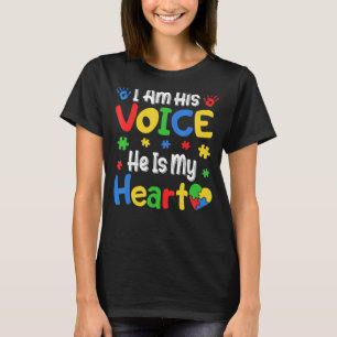 Autisme Bewustzijn Trots Familie Ik Ben Zijn Stem  T-shirt