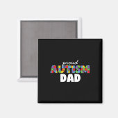 Autisme bewustzijn trotse vader vader acceptatie m magneet (Voorkant / Achterkant)