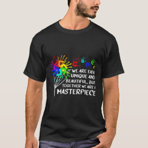 Autisme bewustzijn Uniek Meesterwerk Cool Ouders K T-shirt