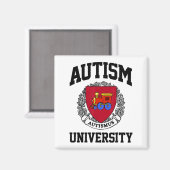 Autisme Bewustzijn Universiteit Puzzel Stukken Ond Magneet (Voorkant / Achterkant)