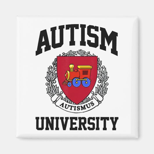 Autisme Bewustzijn Universiteit Puzzel Stukken Ond Magneet (Voorkant)