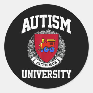 Autisme Bewustzijn Universiteit Puzzel Stukken Ond Ronde Sticker