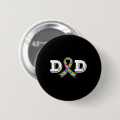 Autisme bewustzijn vader aanvaarding Verschillende Ronde Button 5,7 Cm (Voorkant /achterkant)