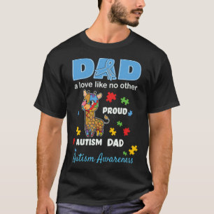 Autisme Bewustzijn Vader Liefde Trots Autisme Zoon T-shirt