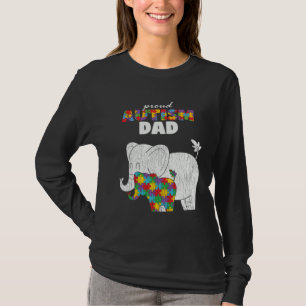 Autisme Bewustzijn Vader Trots Autisme Zoon Vader  T-shirt
