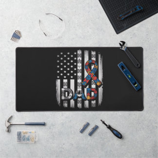 autisme bewustzijn vader usa vlag vaderdag bureaumat