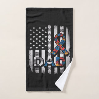 autisme bewustzijn vader usa vlag vaderdag handdoek