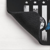autisme bewustzijn vader usa vlag vaderdag muismat (Hoek)