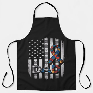 autisme bewustzijn vader usa vlag vaderdag schort