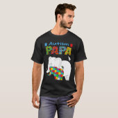 Autisme bewustzijn vader vader autistisch kind bew t-shirt (Voorkant volledig)