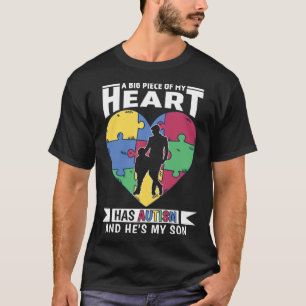 Autisme Bewustzijn Vader Zoon Trots Voor Mannen Au T-shirt