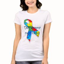 Autisme bewustzijn Verschil niet minder t-shirt