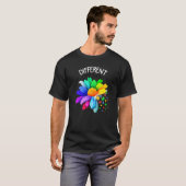 Autisme Bewustzijn Verschillend Niet Minder Autist T-shirt (Voorkant volledig)