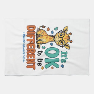 Autisme bewustzijn Verschillende Giraffe Vintage S Theedoek