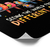 Autisme bewustzijn verschillende hoek neurodiversi poster (Hoek)