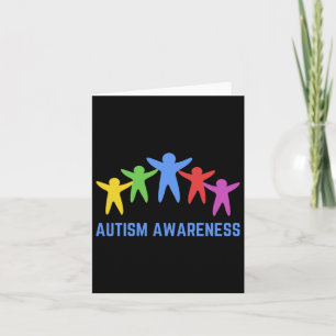 Autisme Bewustzijn Vieren Diversiteit Sticker Kaart