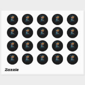 Autisme bewustzijn viert mentale diversiteit ronde sticker (Vel)