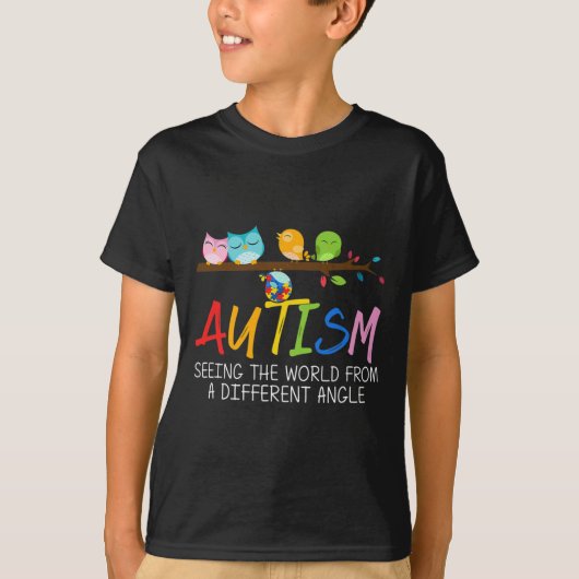 Autisme Bewustzijn Vogel T-shirt (Voorkant)