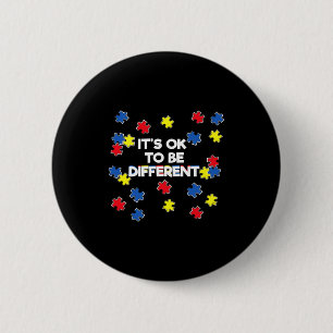 Autisme bewustzijn voor autistische kinderen bewus ronde button 5,7 cm
