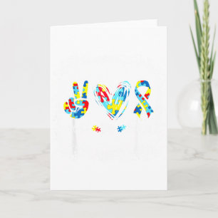 Autisme bewustzijn Vrede Liefde Autisme Puzzel Lin Kaart