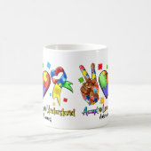 Autisme Bewustzijn Vredespuzzel Hart Mok (Center)