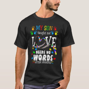 Autisme Bewustzijn Vrouwen Asperger Mijn Zoon T-shirt