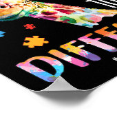 Autisme-bewustzijn Vrouwen Kinderen dat ze anders  Poster (Hoek)