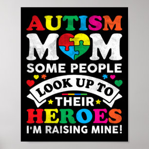 Autisme Bewustzijn Vrouwen Mama Moederdag Trotse A Poster